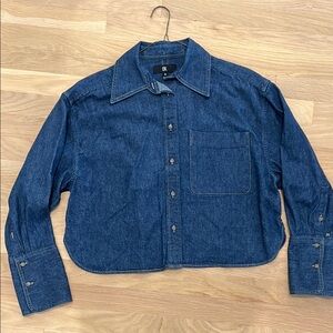 Banana Republic Blue Denim Blouse
